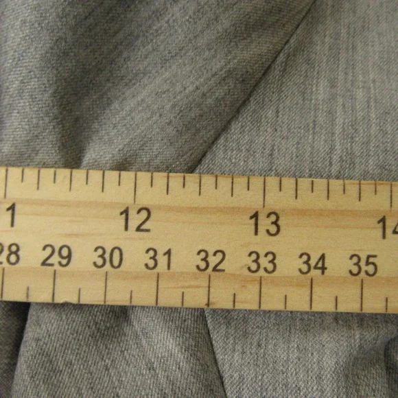 Hart Schaffner Marx Dress Pants Mens 36 Wool Cashmere Gray Pleated Unhemmed - Picture 16 of 16